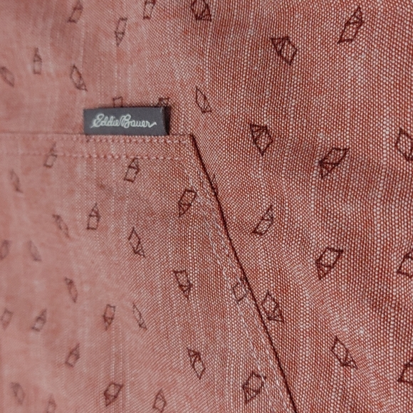 Eddie Bauer Button Up Short Sleeve Shirt - Picture 4 of 5